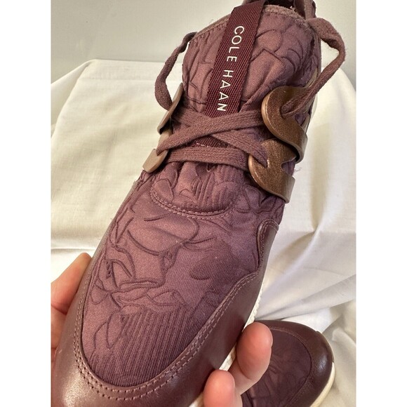Cole Haan Shoes Women 10B 2.0 StudioGrand Purple Floral Trainer Sneaker W04208 - Picture 13 of 16